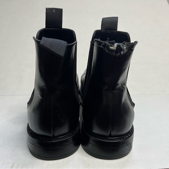 H&M Leather Chelsea Boots Black - Size 42 - Picture 5 of 8